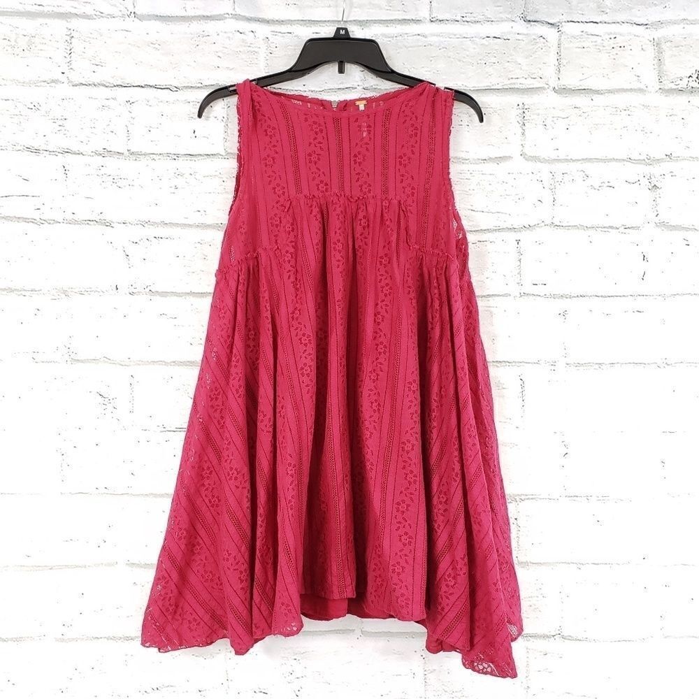 Free People Tu-es-la Lace Mini Dress